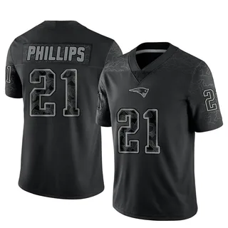 Adrian Phillips Men's New England Patriots Reflective Jersey - Limited Black