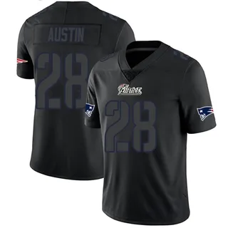 Alex Austin Men's New England Patriots Nike Jersey - Limited Black Impact