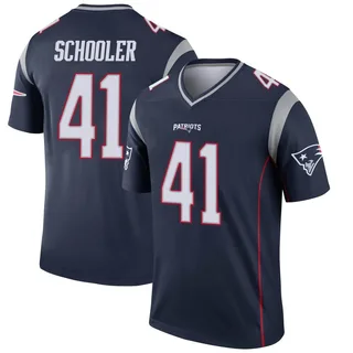 Brenden Schooler Men's New England Patriots Nike Jersey - Legend Navy