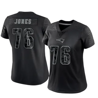 Caleb Jones Women's New England Patriots Nike Reflective Jersey - Limited Black