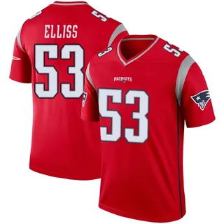 Christian Elliss Men's New England Patriots Nike Inverted Jersey - Legend Red