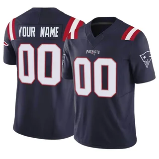 Custom Men's New England Patriots Vapor F.U.S.E. Jersey - Limited Navy