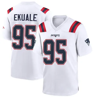 Daniel Ekuale Youth New England Patriots Nike Jersey - Game White