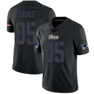 Daniel Ekuale Youth New England Patriots Nike Jersey - Limited Black Impact