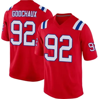 Davon Godchaux Men's New England Patriots Nike Alternate Jersey - Game Red