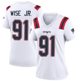 Deatrich Wise Jr. Women's New England Patriots Nike Jersey - Game White