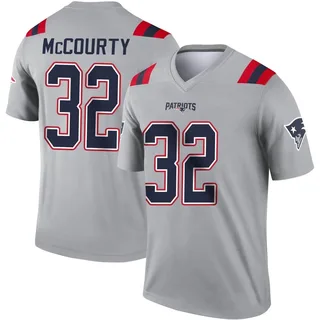 Devin McCourty Men's New England Patriots Inverted Jersey - Legend Gray