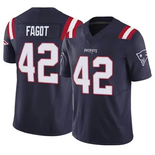 Diego Fagot Men's New England Patriots Nike Vapor F.U.S.E. Jersey - Limited Navy