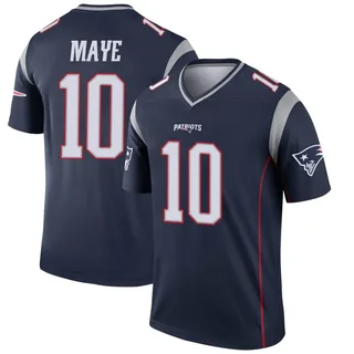 Drake Maye Men's New England Patriots Nike Jersey - Legend Navy