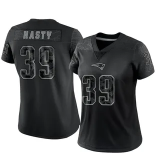 JaMycal Hasty Women's New England Patriots Nike Reflective Jersey - Limited Black