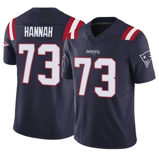 John Hannah Men's New England Patriots Vapor F.U.S.E. Jersey - Limited Navy