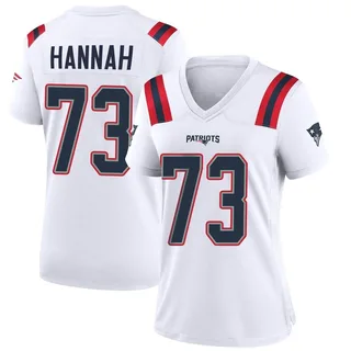 John Hannah Women's New England Patriots Nike Jersey - Game White