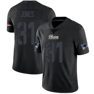 Jonathan Jones Youth New England Patriots Nike Jersey - Limited Black Impact