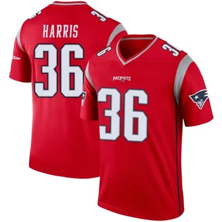 Kevin Harris Youth New England Patriots Nike Inverted Jersey - Legend Red