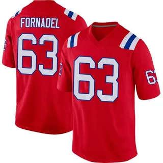 Liam Fornadel Men's New England Patriots Nike Alternate Jersey - Game Red