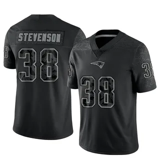 Rhamondre Stevenson Men's New England Patriots Reflective Jersey - Limited Black